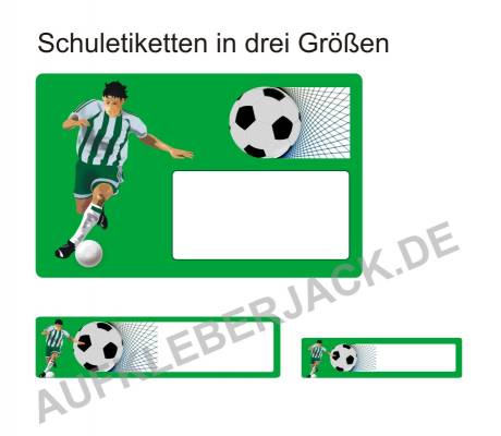 Aufkleber Fußball grün