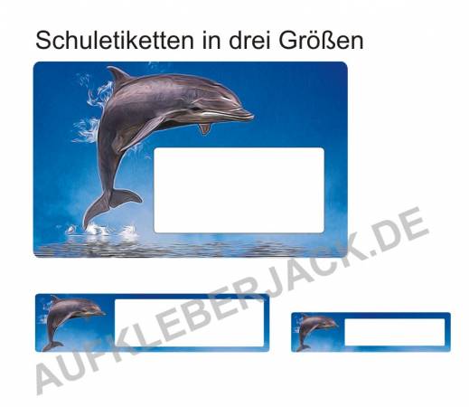 Aufkleber Delfin