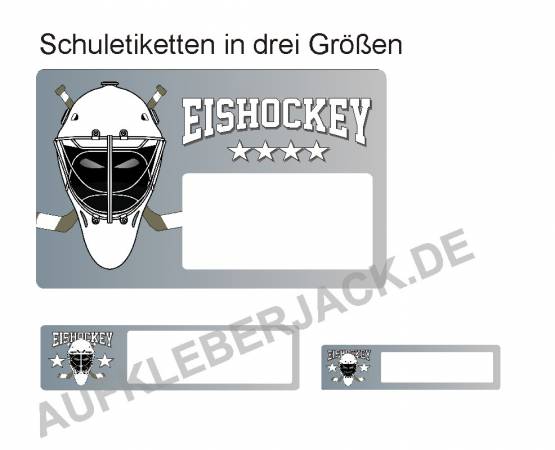 Aufkleber Eishockey