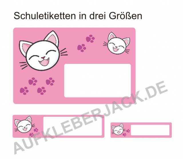 Aufkleber Katze comic