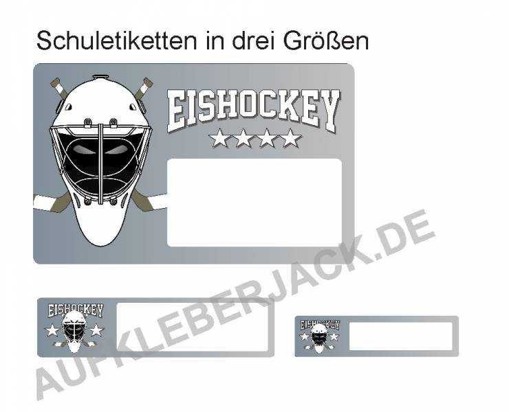 Aufkleber Eishockey